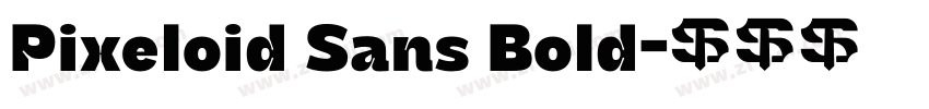 Pixeloid Sans Bold字体转换